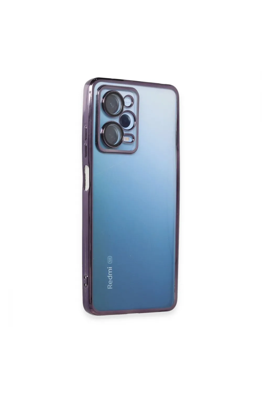 Xiaomi Redmi Note 12 Pro 5g Kılıf Razer Lensli Silikon - Mor