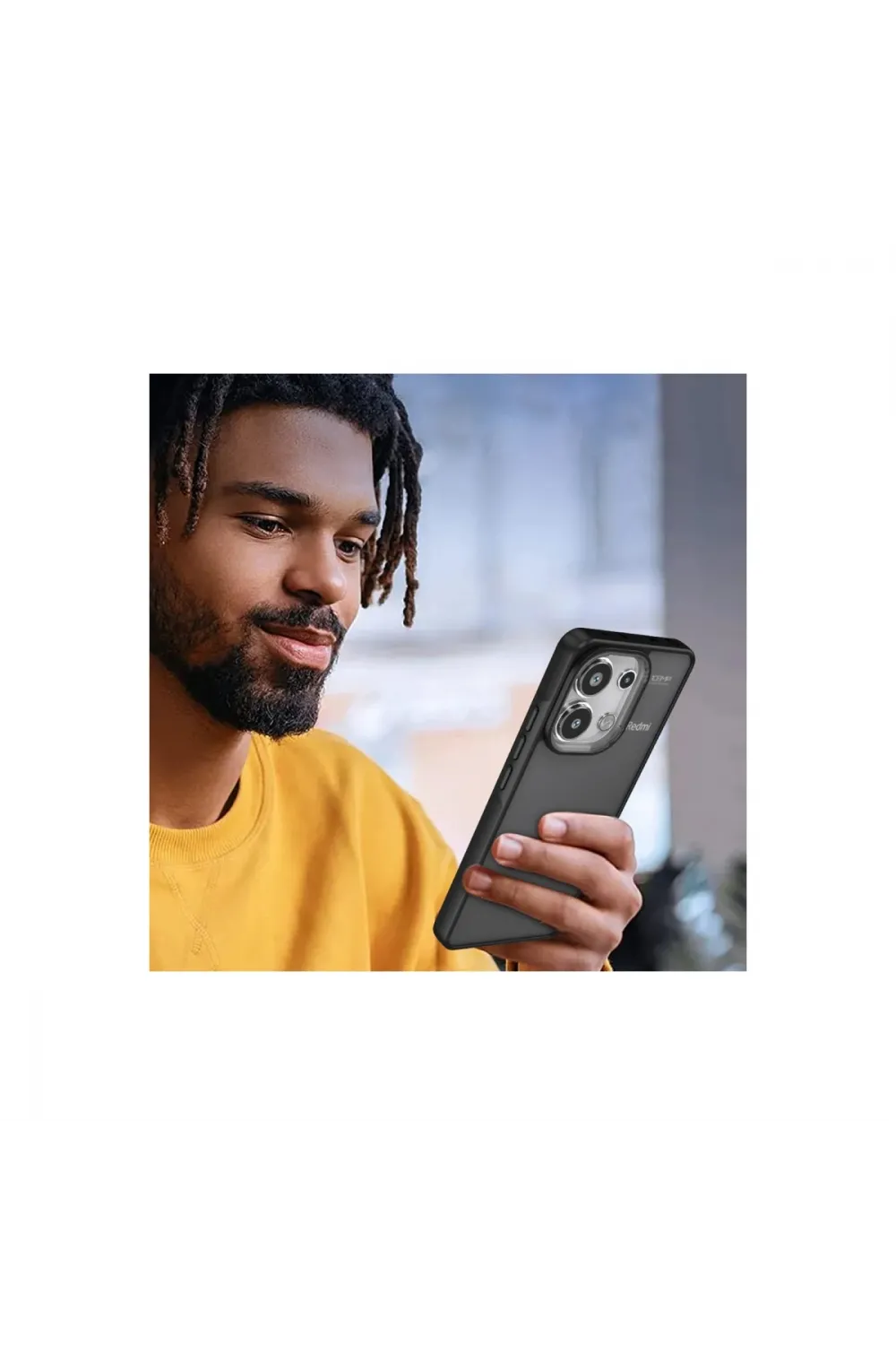 Xiaomi Redmi Note 13 4g Kılıf Elegant Kapak - Siyah
