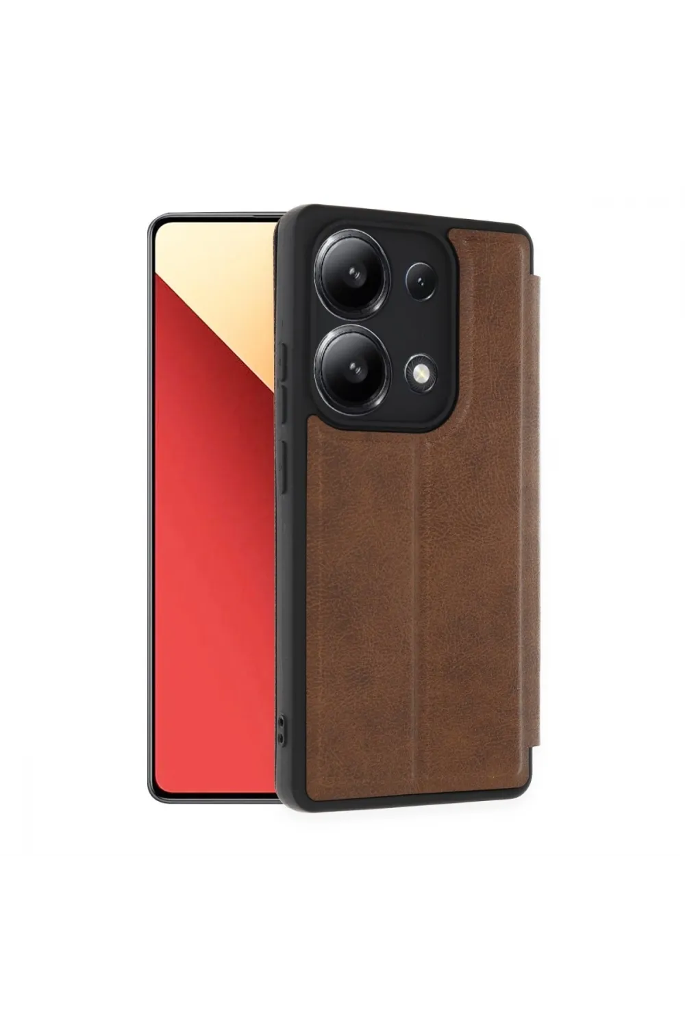 Xiaomi Redmi Note 13 4g Kılıf Flip Cover - Taba