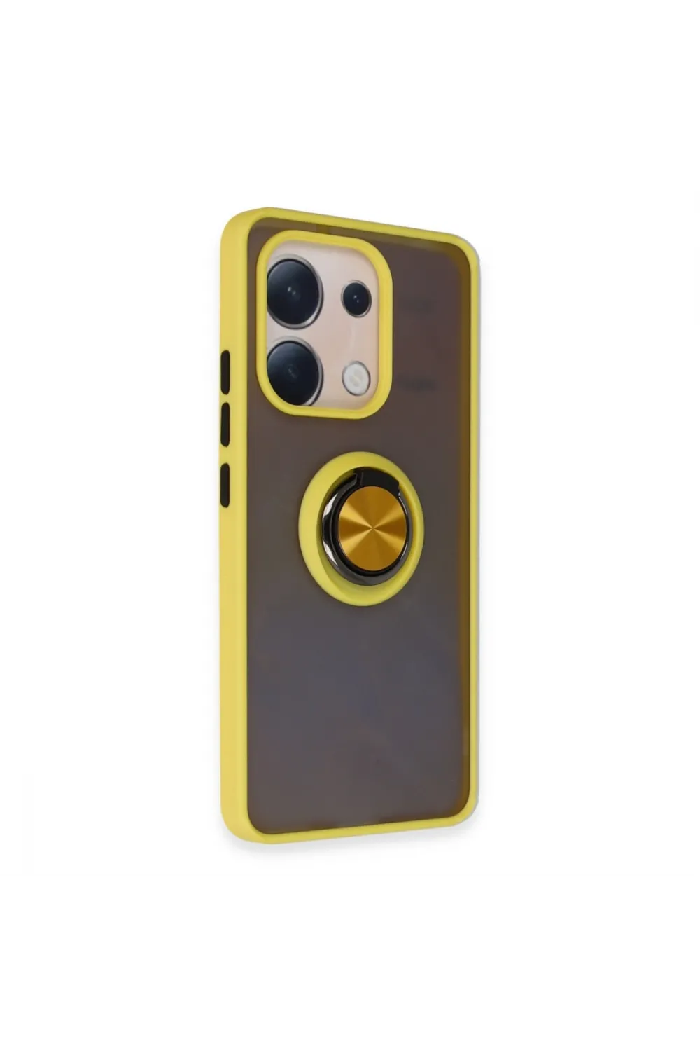 Xiaomi Redmi Note 13 4g Kılıf Montreal Yüzüklü Silikon Kapak - Sarı