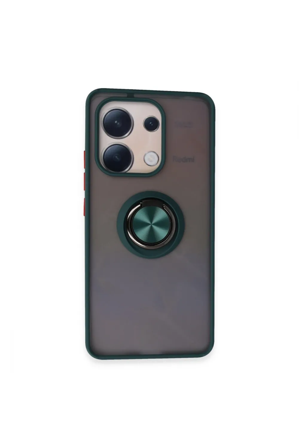 Xiaomi Redmi Note 13 4g Kılıf Montreal Yüzüklü Silikon Kapak - Yeşil