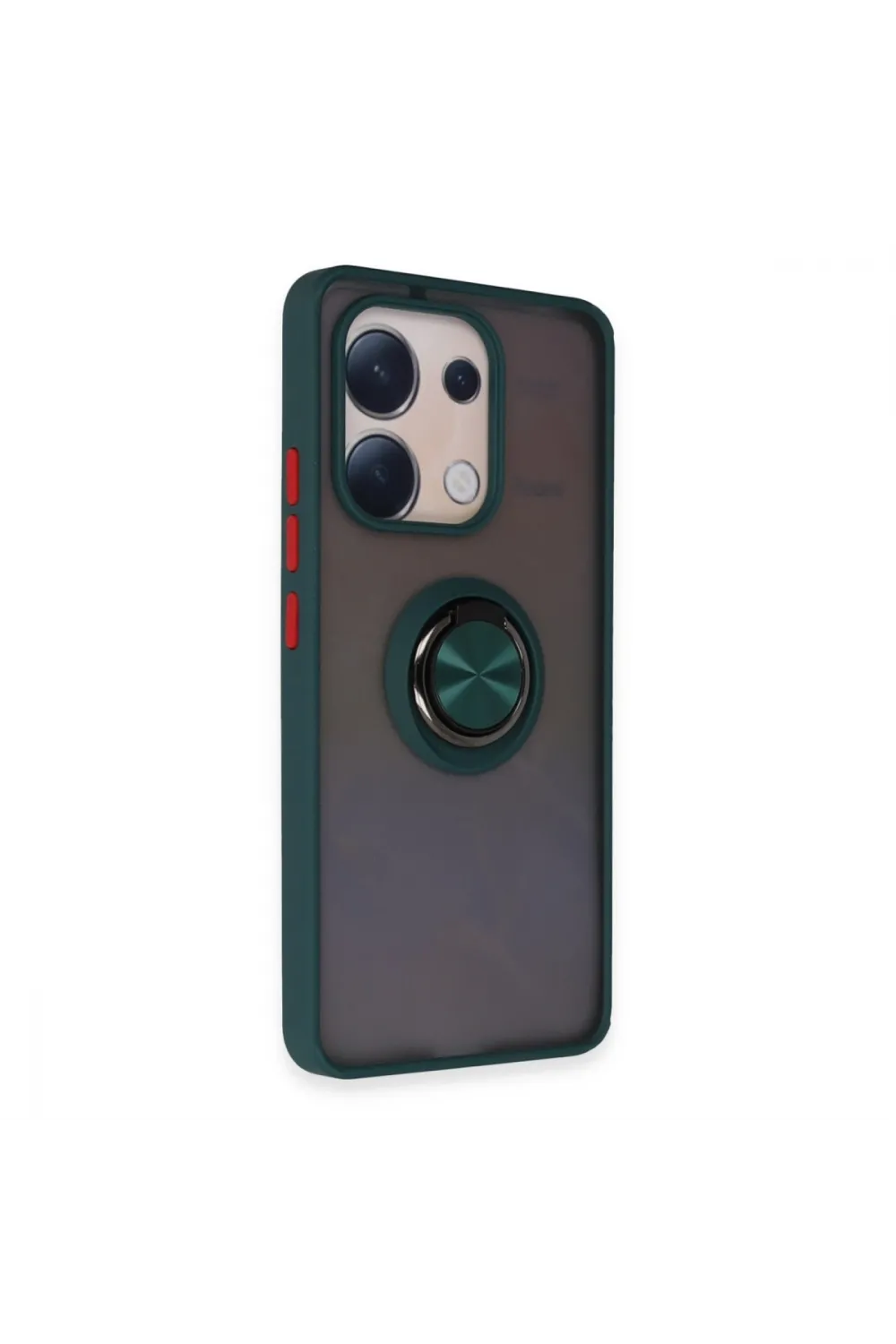 Xiaomi Redmi Note 13 4g Kılıf Montreal Yüzüklü Silikon Kapak - Yeşil