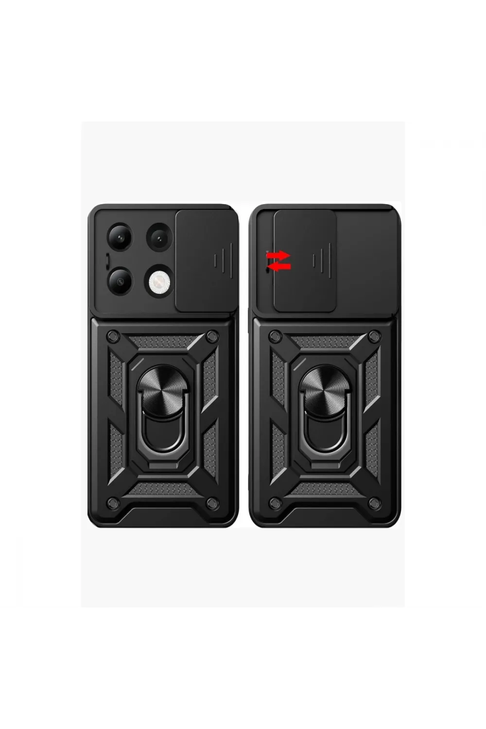 Xiaomi Redmi Note 13 4g Kılıf Pars Lens Yüzüklü Silikon - Lacivert