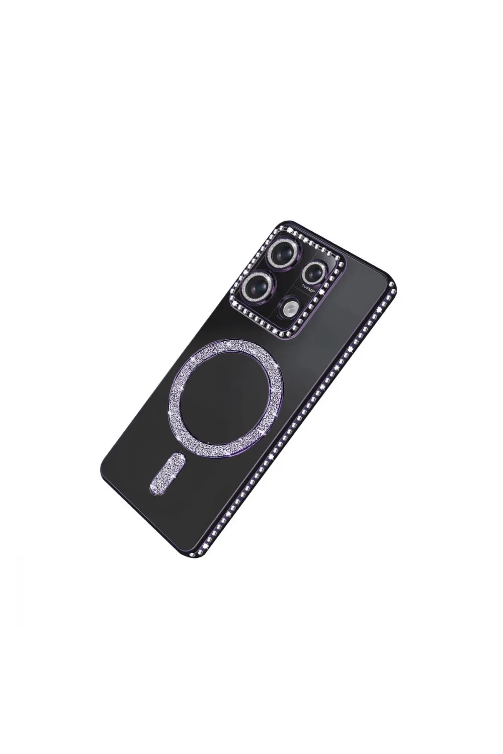 Xiaomi Redmi Note 13 Pro 4g Joke Simli Magneticsafe Kılıf - Derin Mor