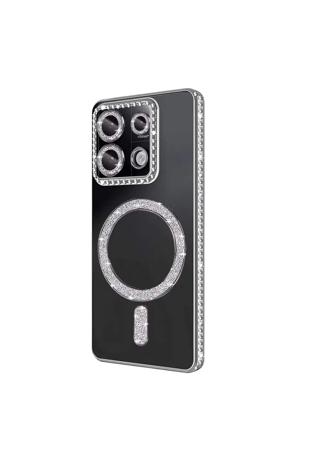 Xiaomi Redmi Note 13 Pro 4g Joke Simli Magneticsafe Kılıf - Gümüş