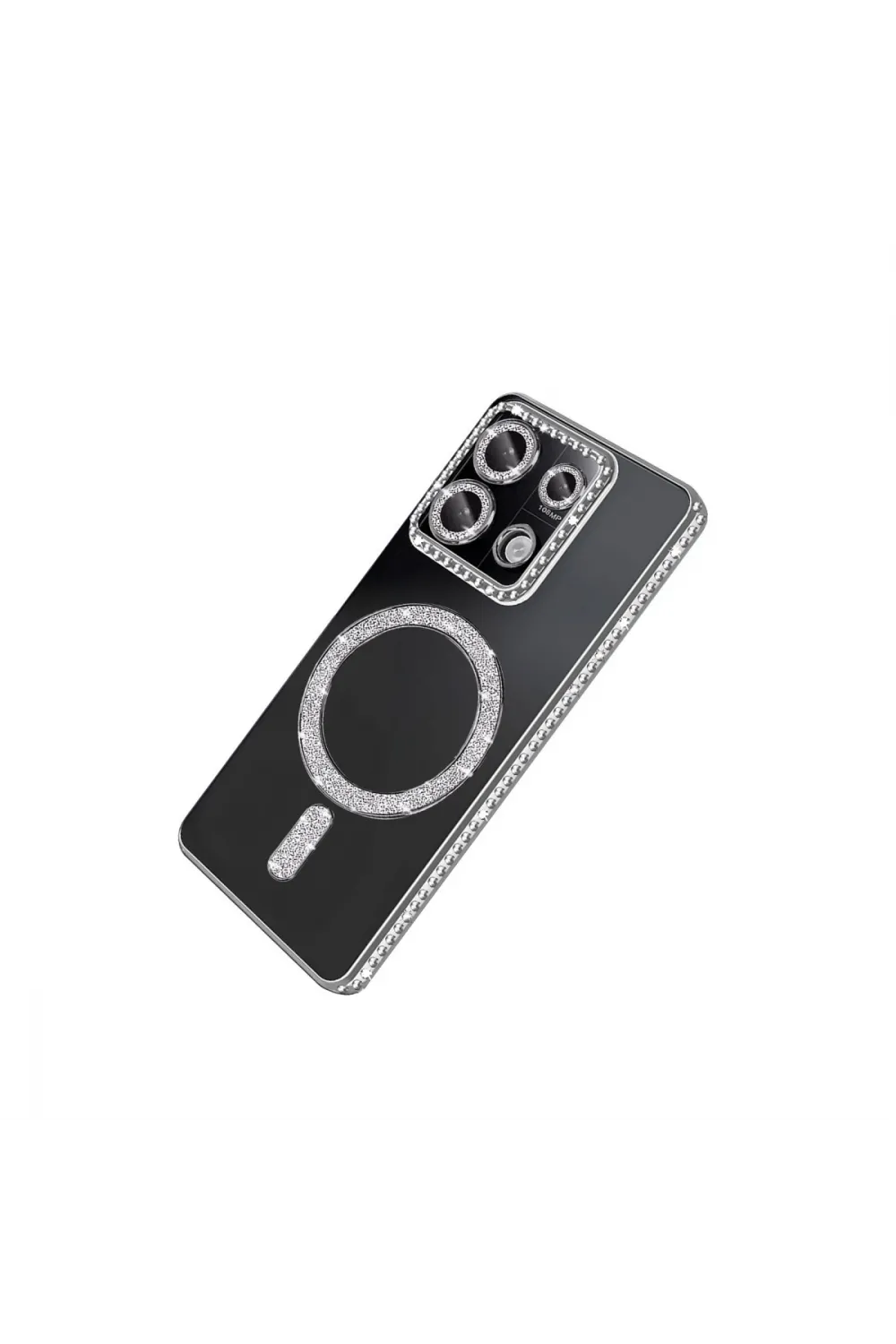 Xiaomi Redmi Note 13 Pro 4g Joke Simli Magneticsafe Kılıf - Gümüş
