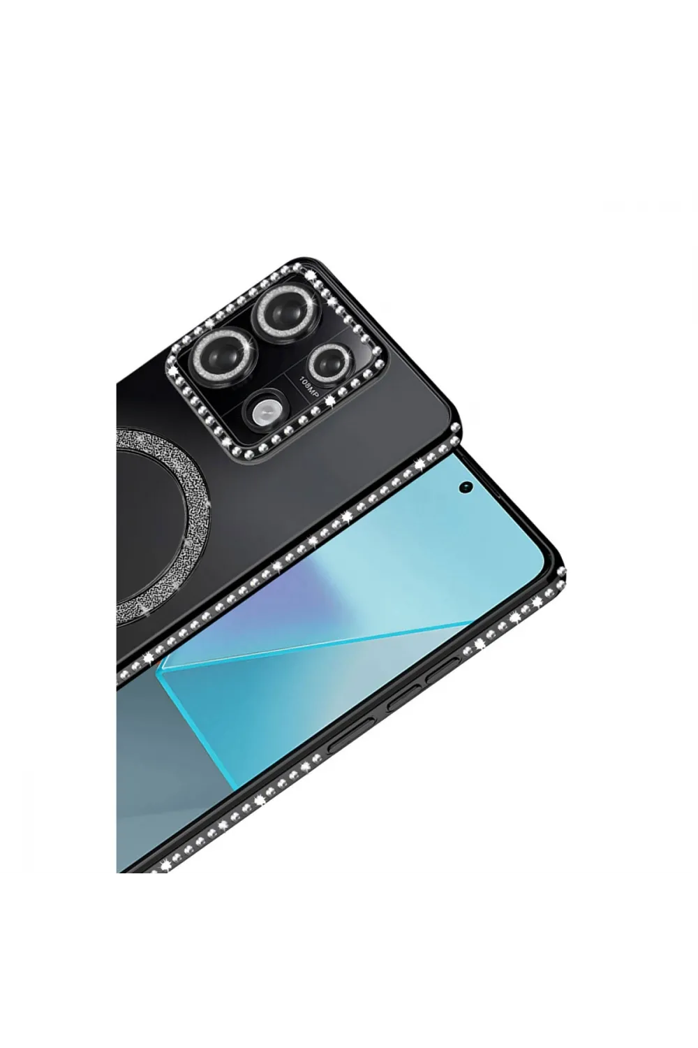 Xiaomi Redmi Note 13 Pro 4g Joke Simli Magneticsafe Kılıf - Siyah
