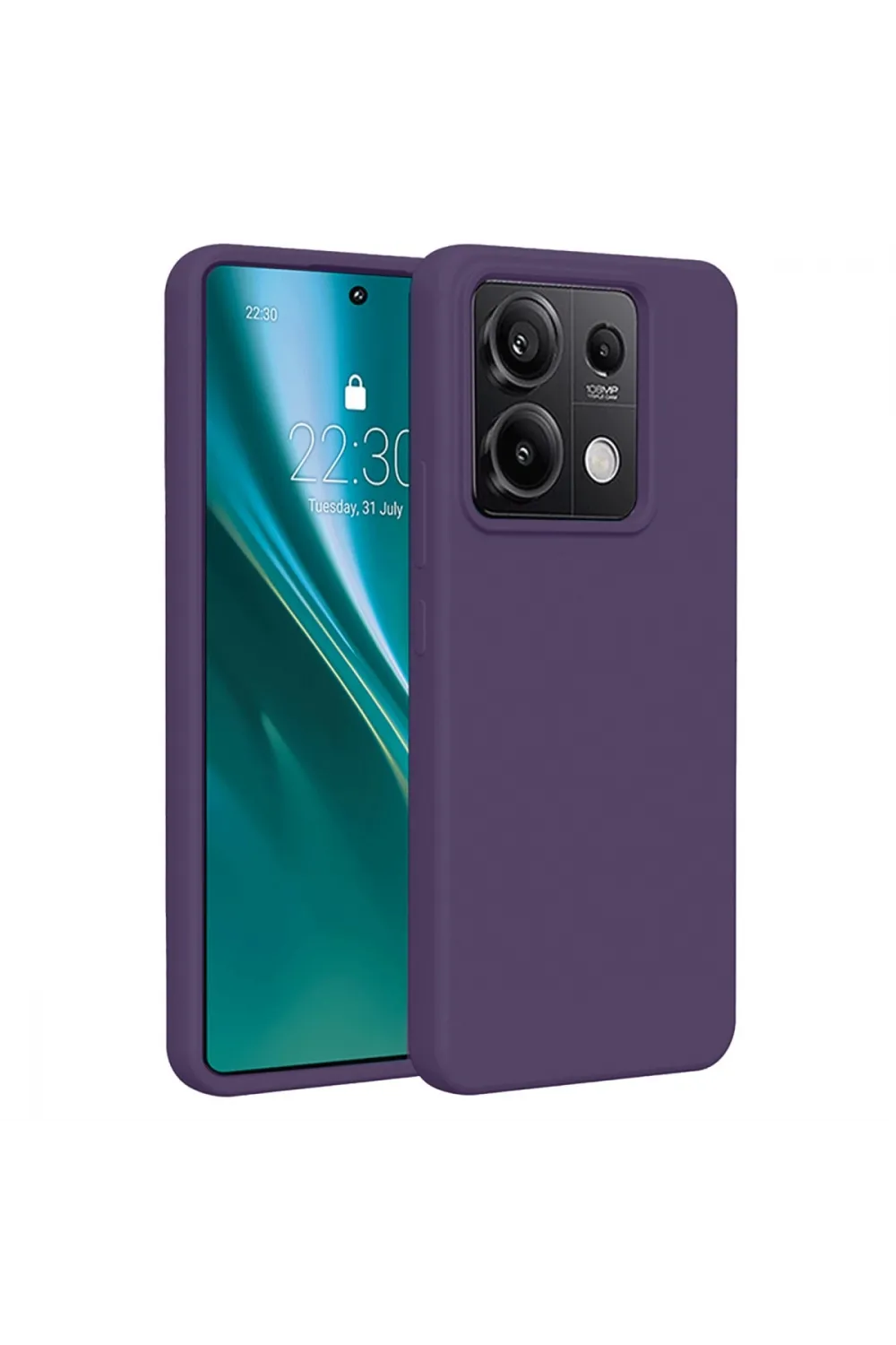 Xiaomi Redmi Note 13 Pro 4g Kılıf First Silikon - Mor