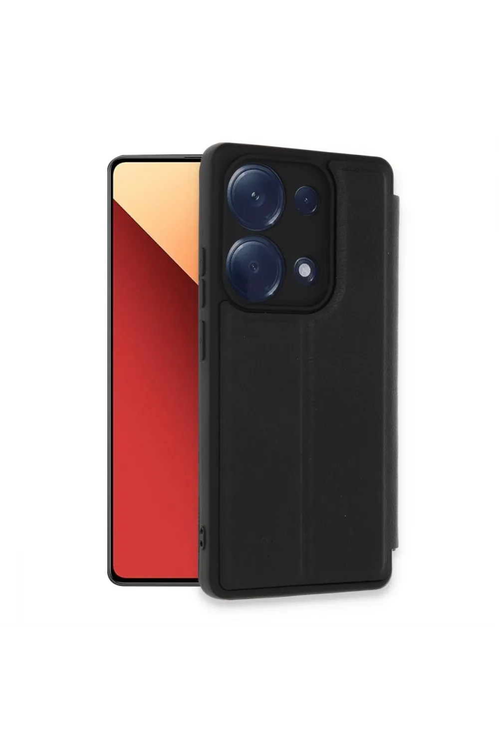 Xiaomi Redmi Note 13 Pro 4g Kılıf Flip Cover - Siyah