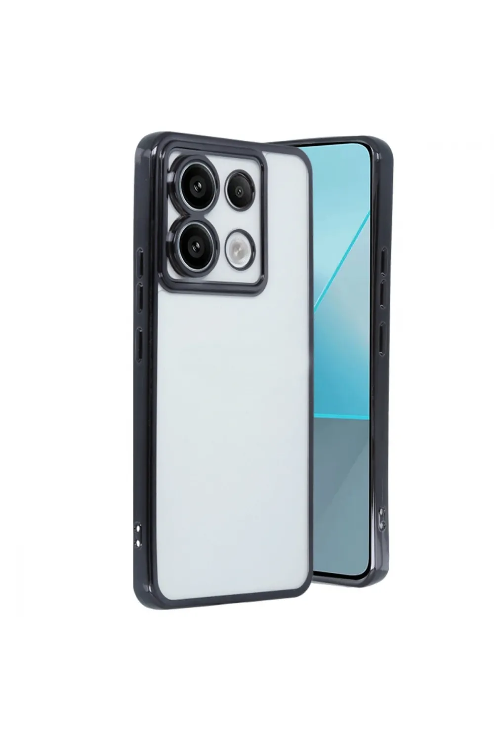 Xiaomi Redmi Note 13 Pro 4g Kılıf Razer Lensli Silikon - Siyah