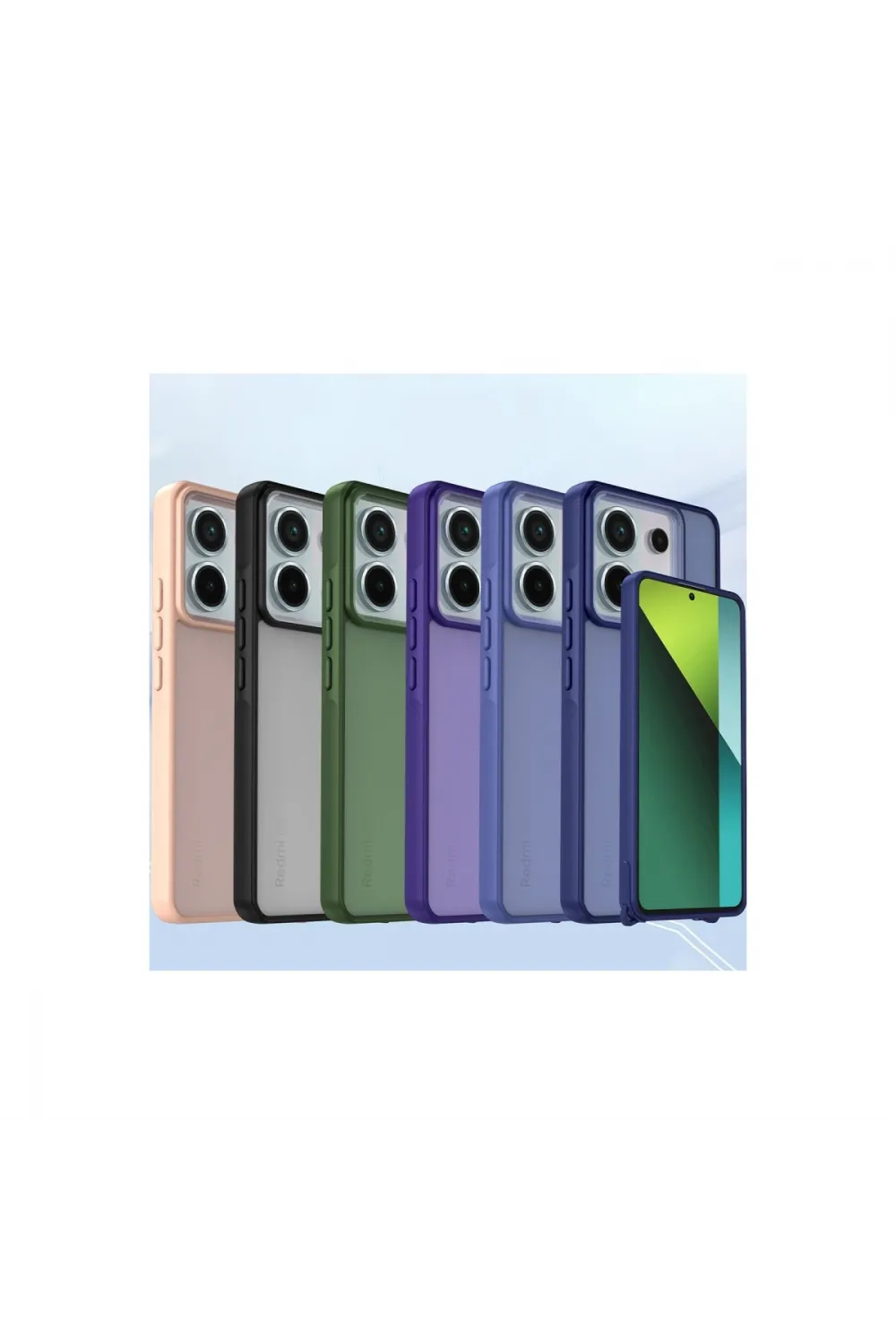 Xiaomi Redmi Note 13 Pro 5g Kılıf Elegant Kapak - Pudra