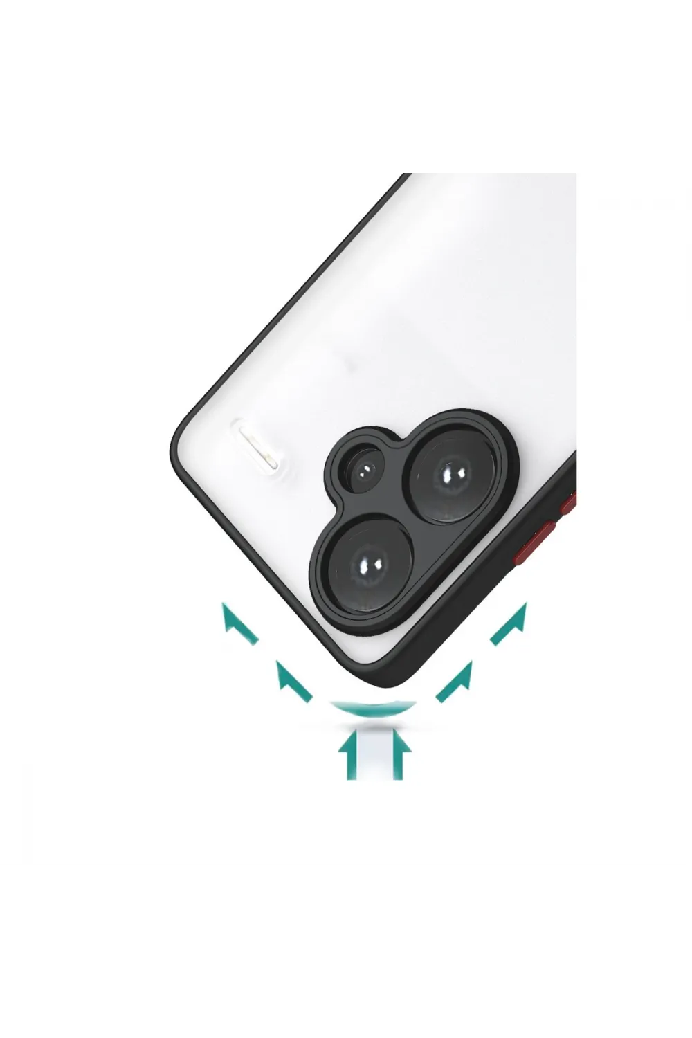 Xiaomi Redmi Note 13 Pro Plus Kılıf Montreal Silikon Kapak - Siyah