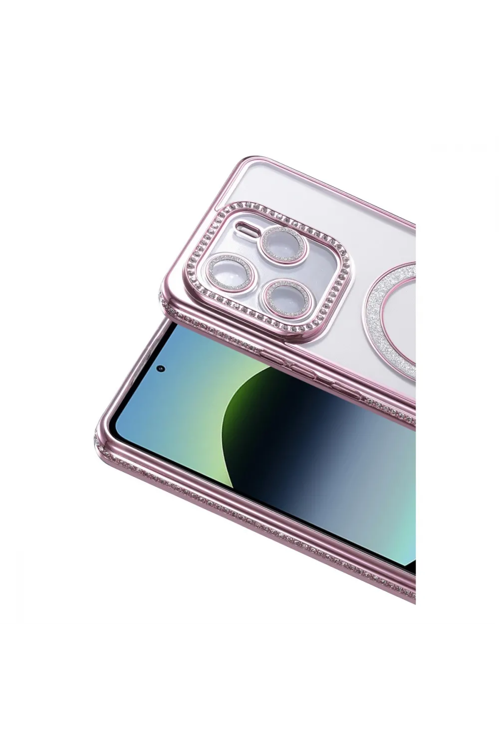 Xiaomi Redmi Note 14 4g Joke Simli Magneticsafe Kılıf - Pembe