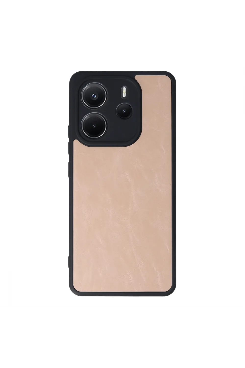 Xiaomi Redmi Note 14 4g Kılıf Aras Deri Kapak - Pudra