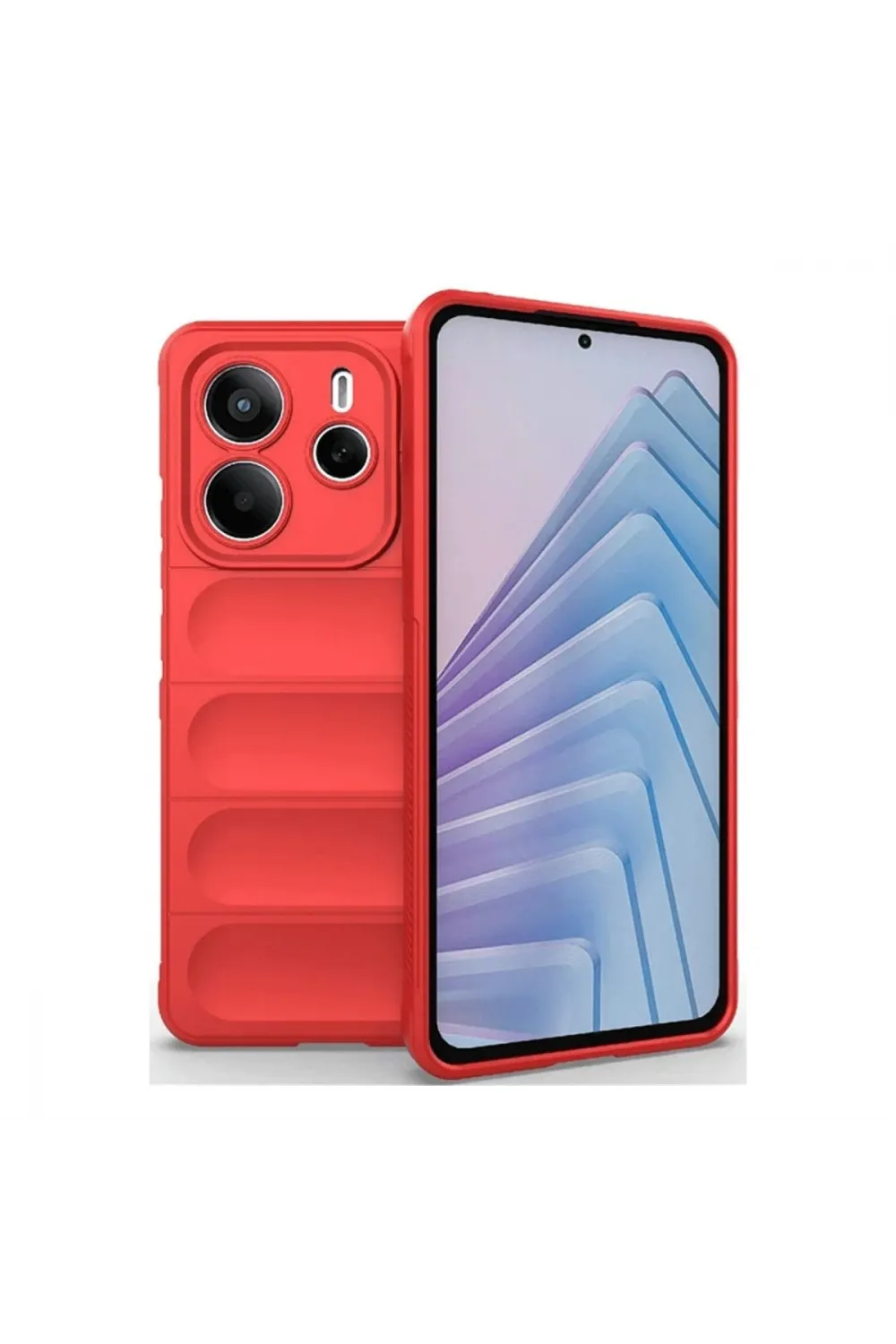 Xiaomi Redmi Note 14 4g Kılıf Optimum Silikon - Kırmızı
