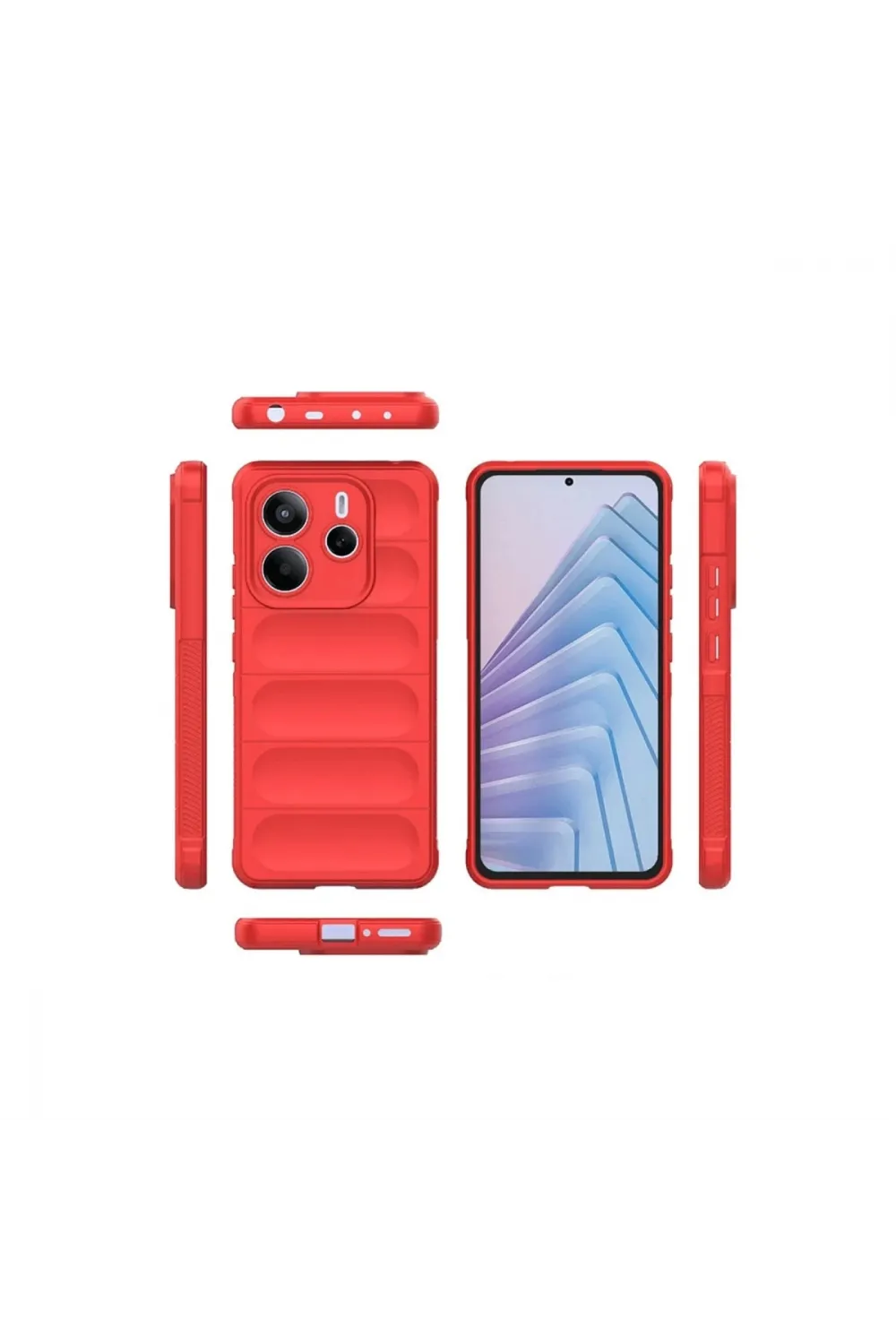 Xiaomi Redmi Note 14 4g Kılıf Optimum Silikon - Kırmızı