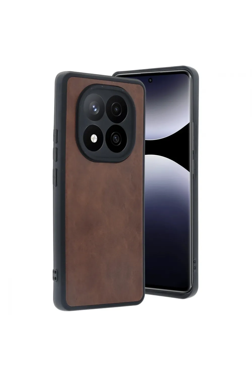 Xiaomi Redmi Note 14 Pro 4g Kılıf Aras Deri Kapak - Taba