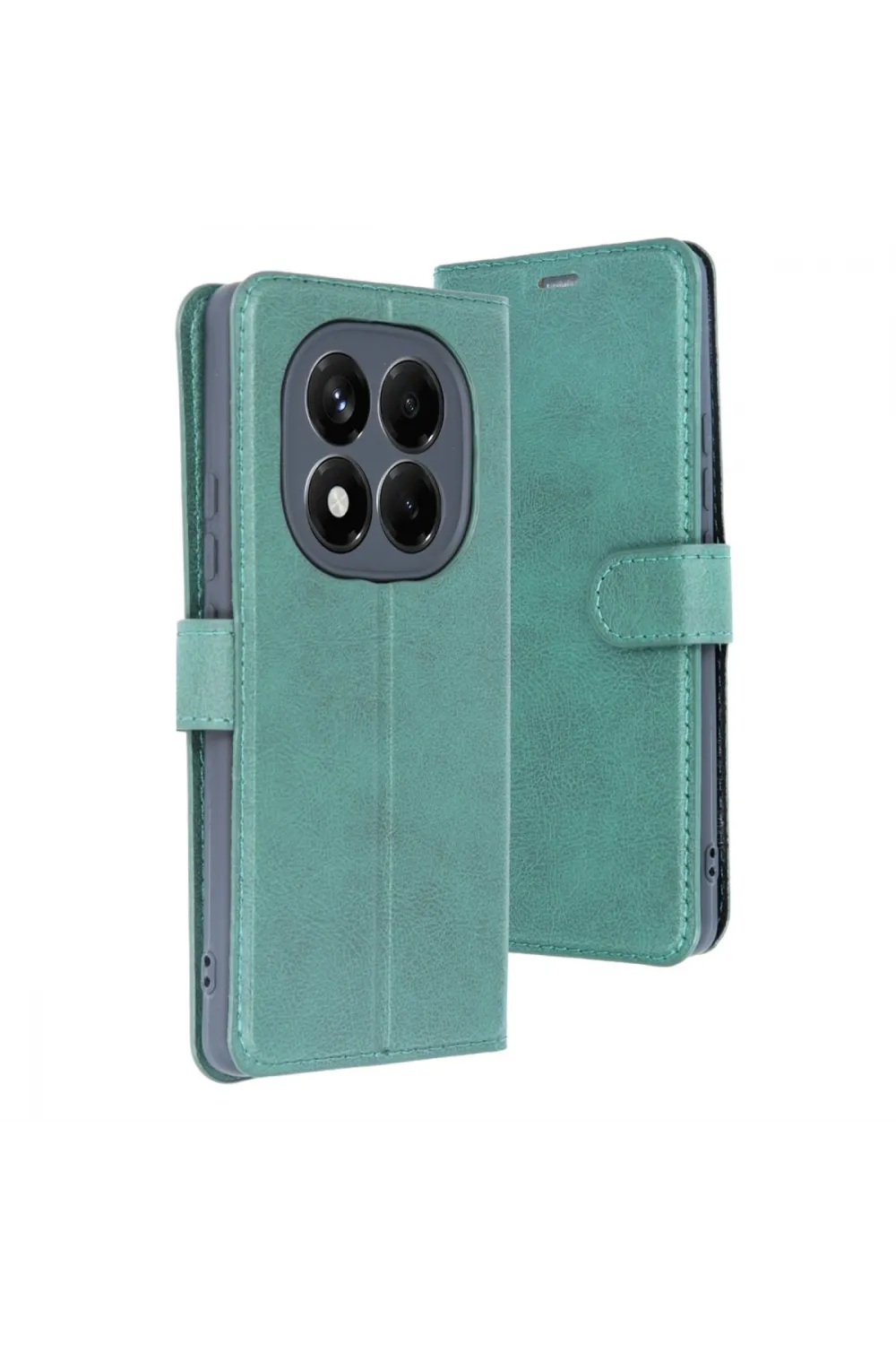 Xiaomi Redmi Note 14 Pro 5g Kılıf Trend S Plus Kapaklı Kılıf - Yeşil