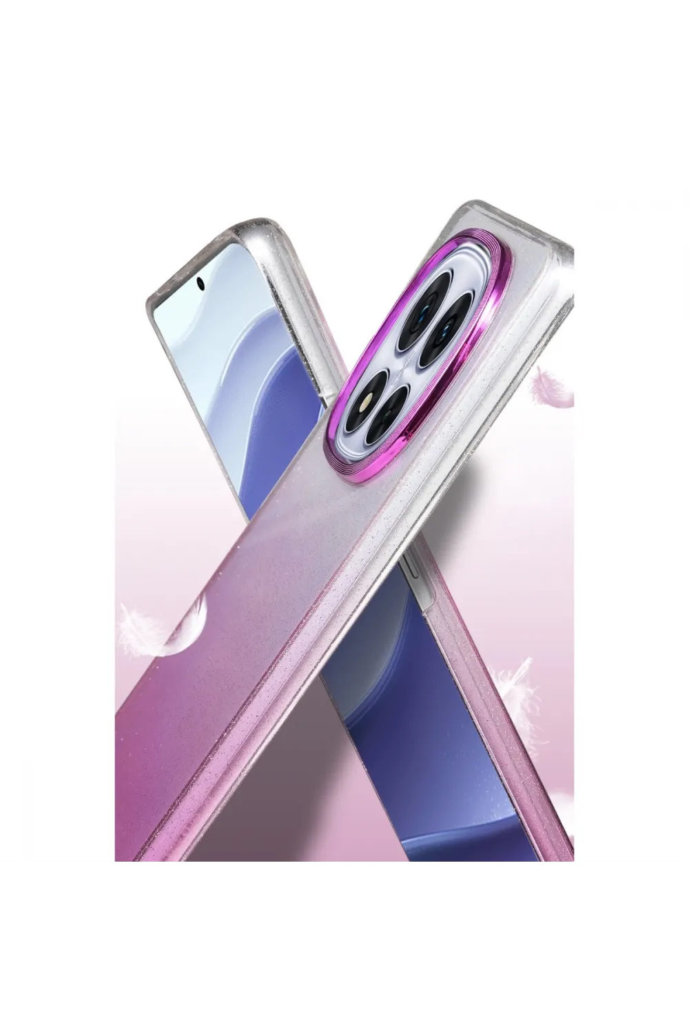 Xiaomi Redmi Note 14 Pro Plus Glossy Kapak - Pembe