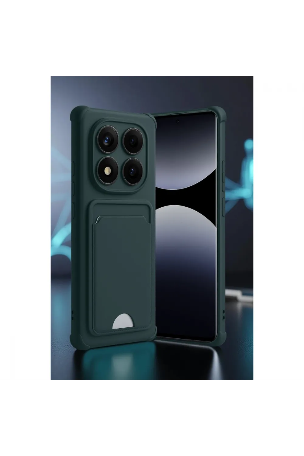 Xiaomi Redmi Note 14 Pro Plus Kelvin Kartvizitli Silikon - Derin Mor