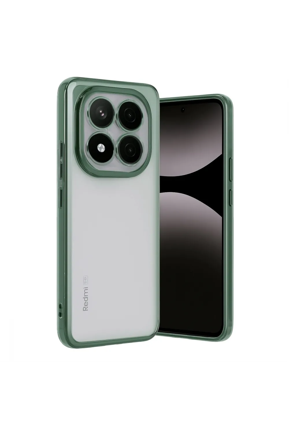 Xiaomi Redmi Note 14 Pro Plus Kılıf Razer Lensli Silikon - Yeşil