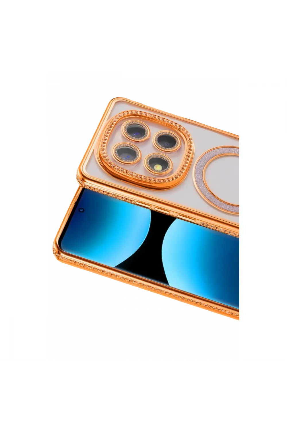 Xiaomi Redmi Note 15 Pro 5g Joke Simli Magneticsafe Kılıf - Turuncu
