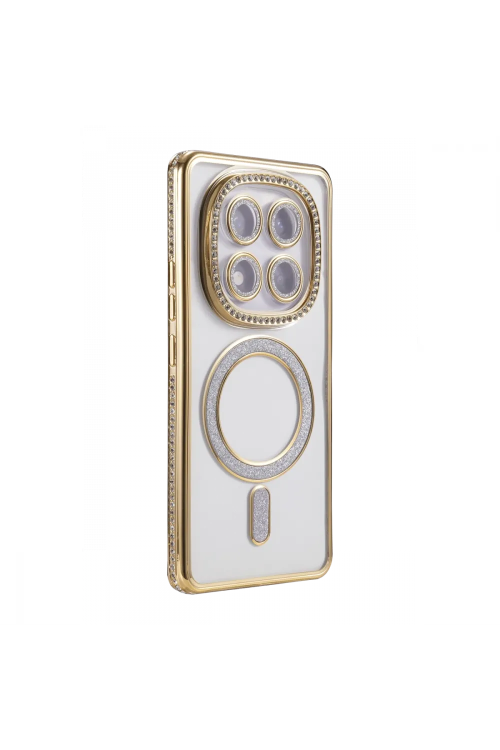 Xiaomi Redmi Note 15 Pro Plus 5g Joke Simli Magneticsafe Kılıf - Gold
