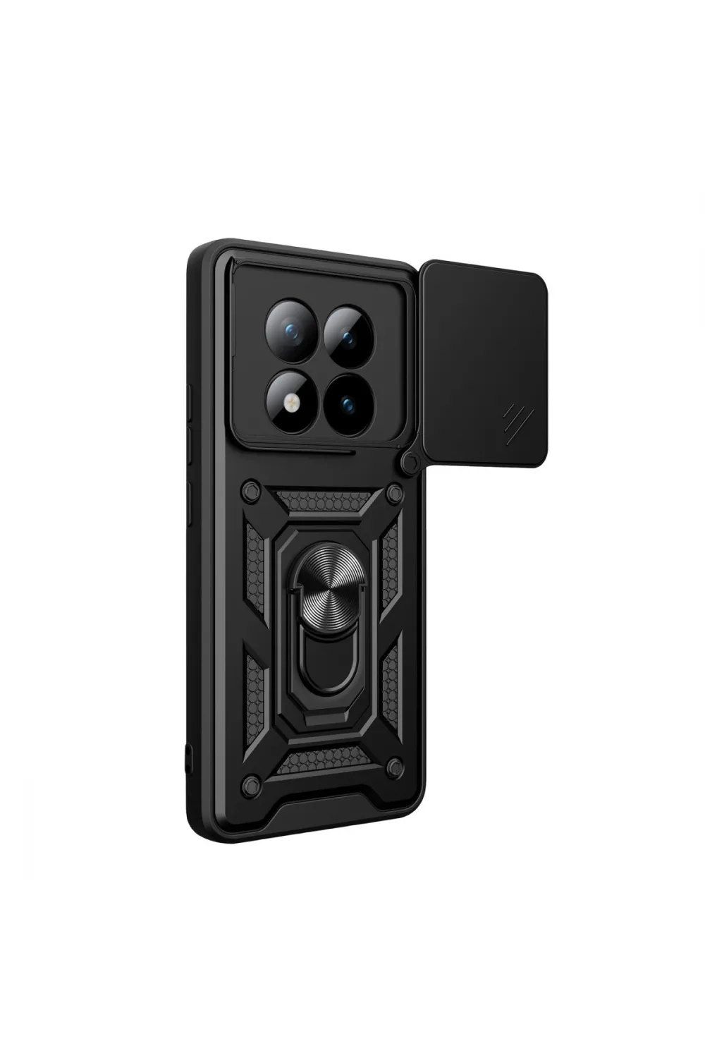 Xiaomi Redmi Note 15 Pro Plus 5g Pars Lens Yüzüklü Silikon - Siyah