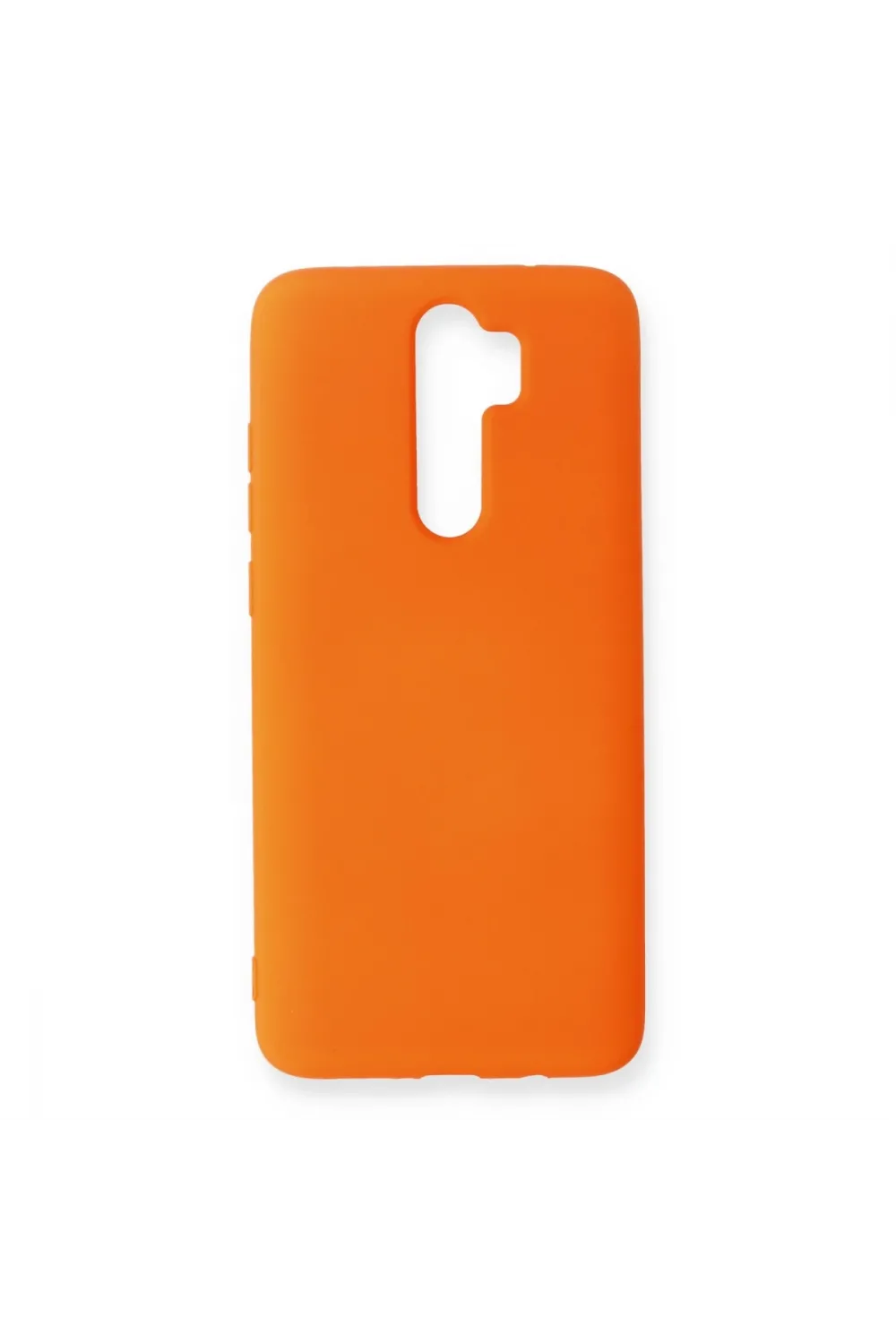 Xiaomi Redmi Note 8 Pro Kılıf Nano İçi Kadife Silikon - Turuncu