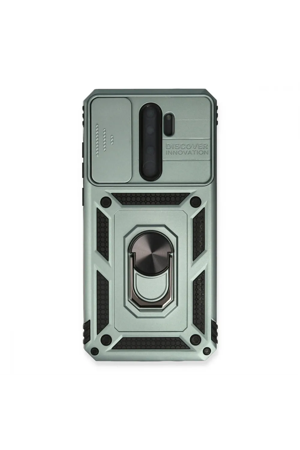 Xiaomi Redmi Note 8 Pro Kılıf Pars Lens Yüzüklü Silikon - Yeşil
