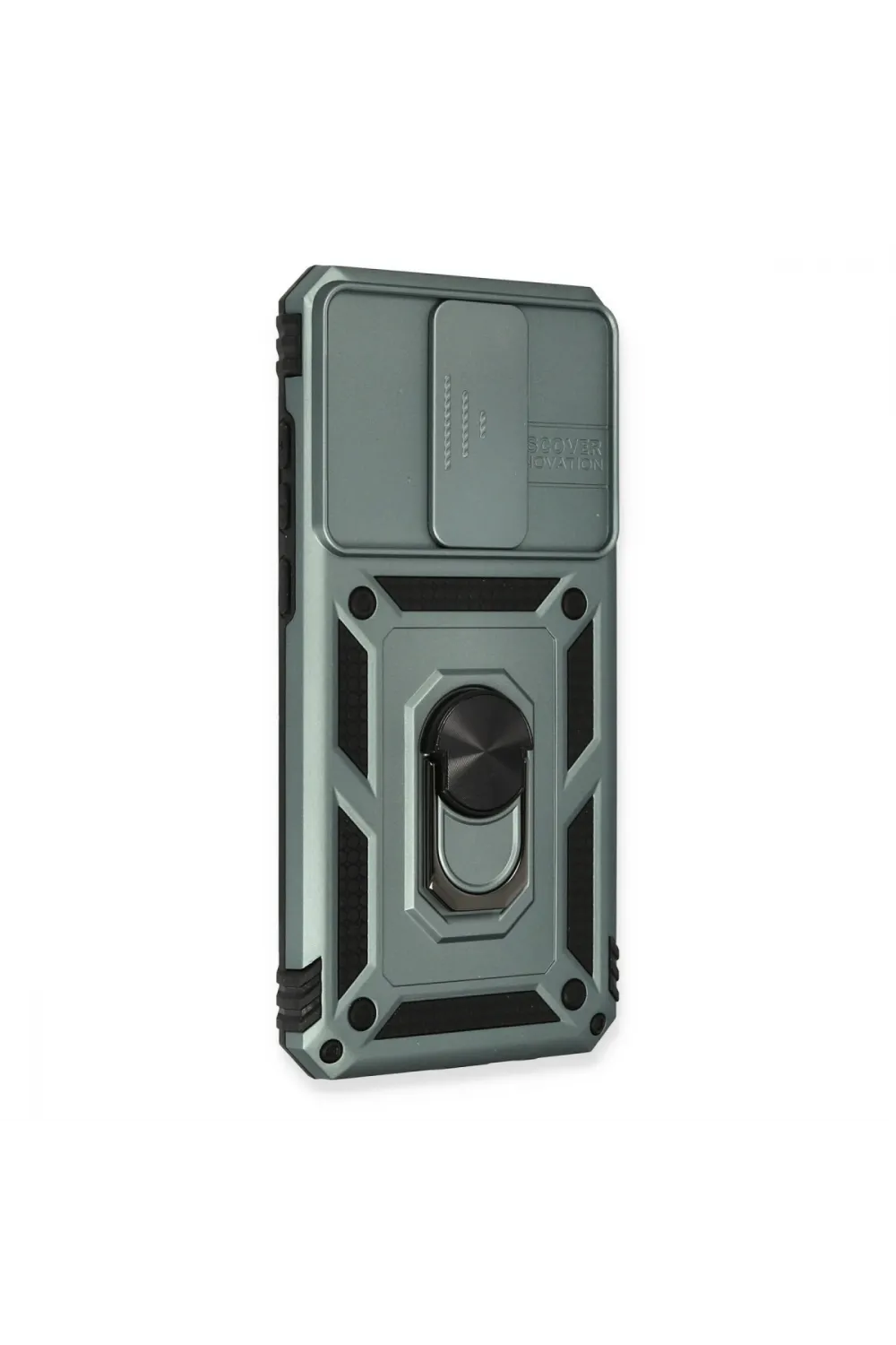 Xiaomi Redmi Note 8 Pro Kılıf Pars Lens Yüzüklü Silikon - Yeşil
