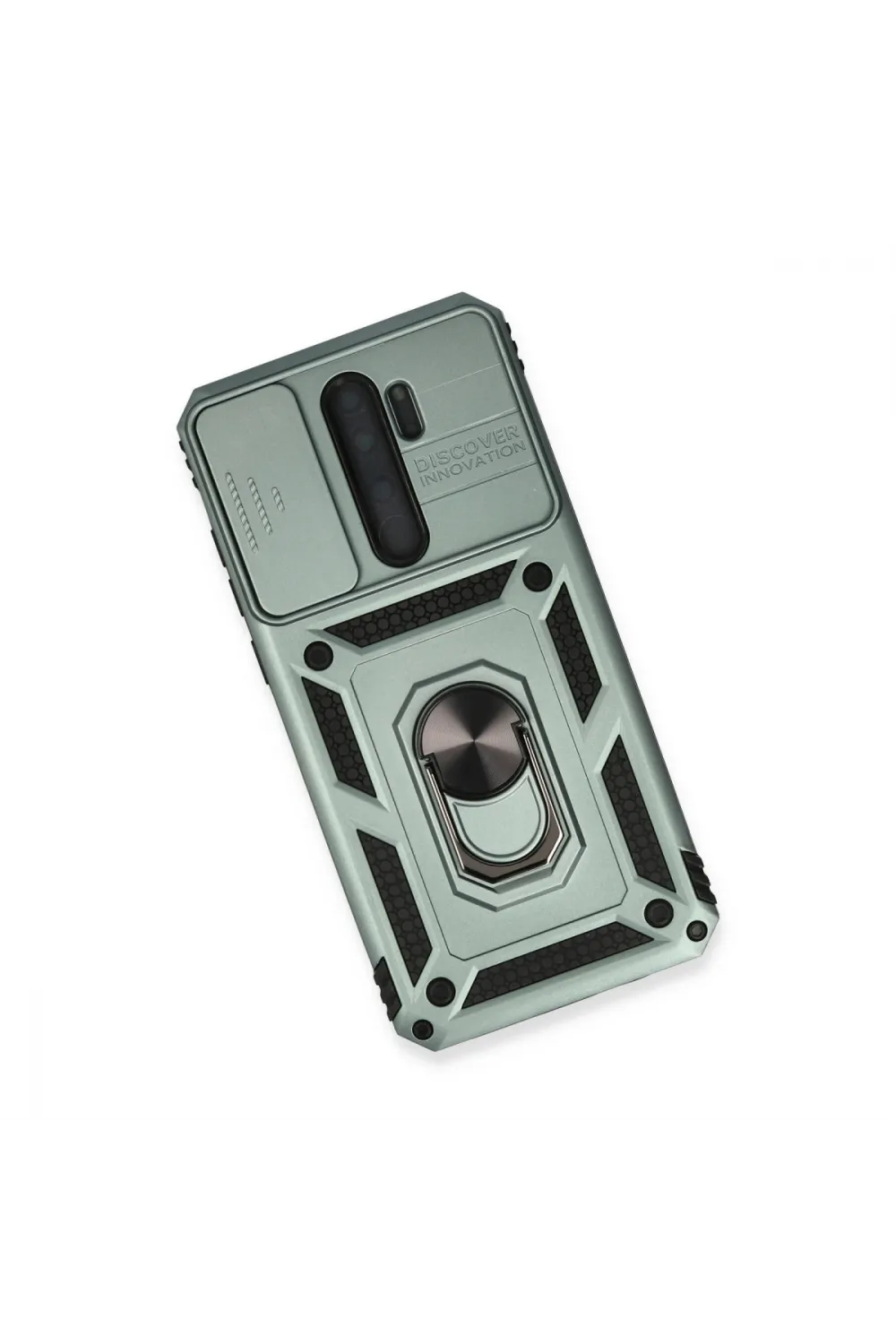 Xiaomi Redmi Note 8 Pro Kılıf Pars Lens Yüzüklü Silikon - Yeşil