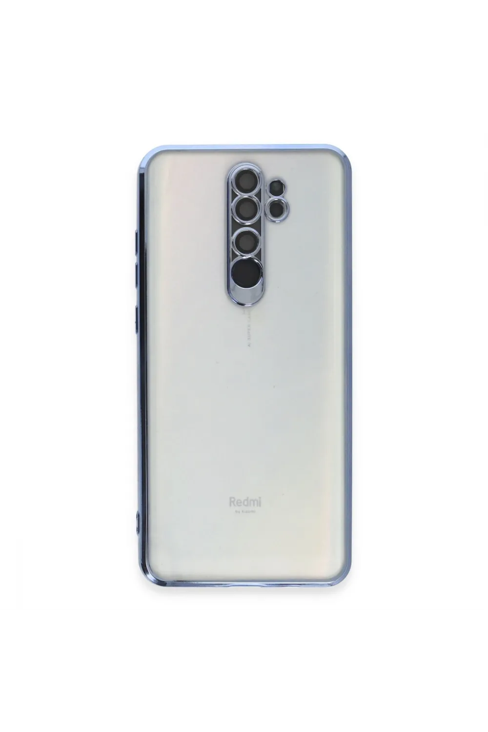 Xiaomi Redmi Note 8 Pro Kılıf Razer Lensli Silikon - Açık Mavi
