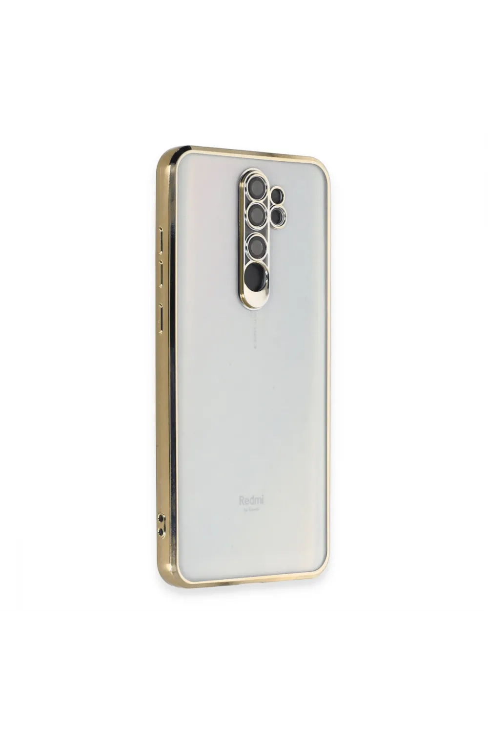 Xiaomi Redmi Note 8 Pro Kılıf Razer Lensli Silikon - Gold