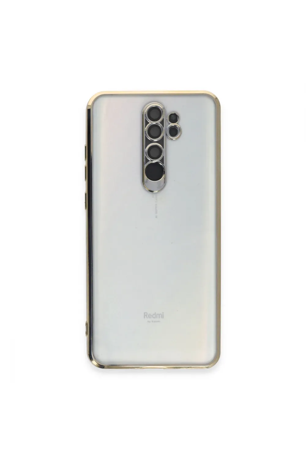 Xiaomi Redmi Note 8 Pro Kılıf Razer Lensli Silikon - Gold