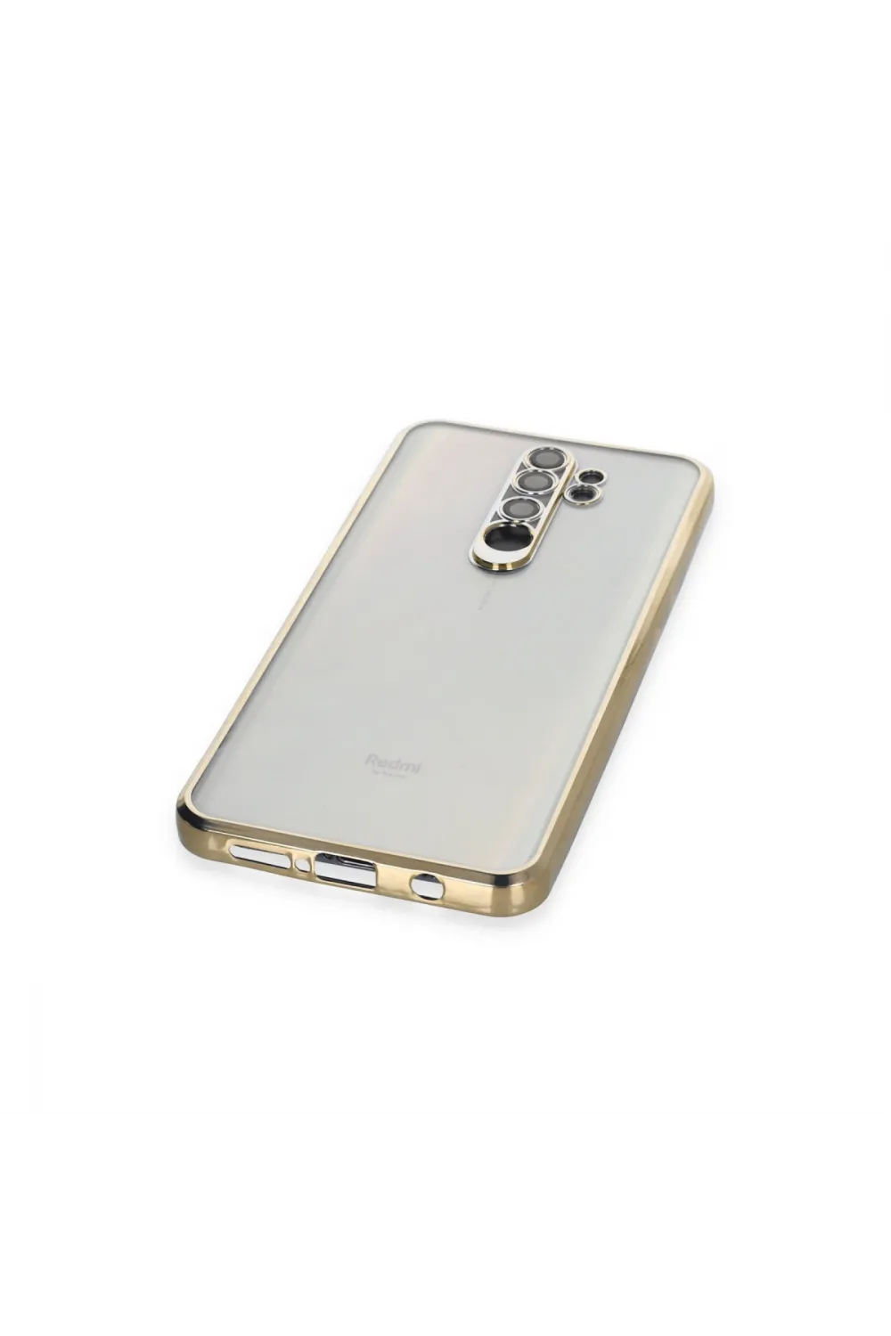 Xiaomi Redmi Note 8 Pro Kılıf Razer Lensli Silikon - Gold