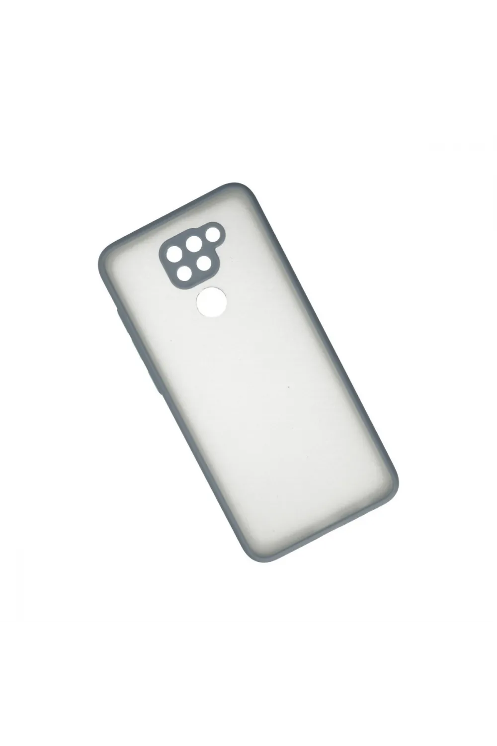 Xiaomi Redmi Note 9 Kılıf Montreal Silikon Kapak - Gri