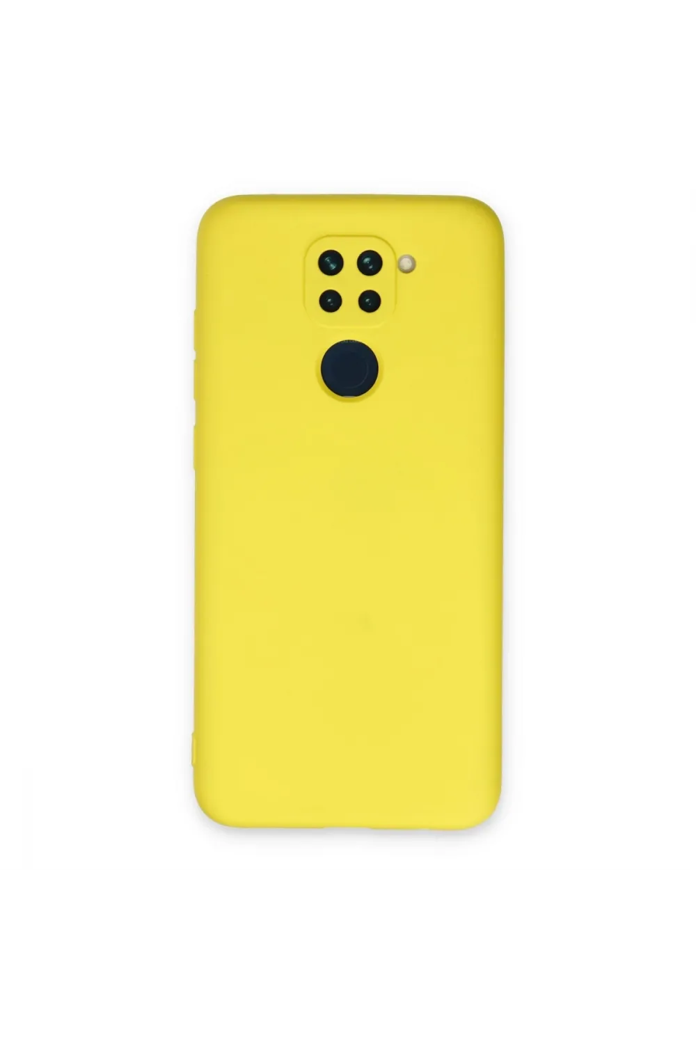 Xiaomi Redmi Note 9 Kılıf Nano İçi Kadife Silikon - Sarı