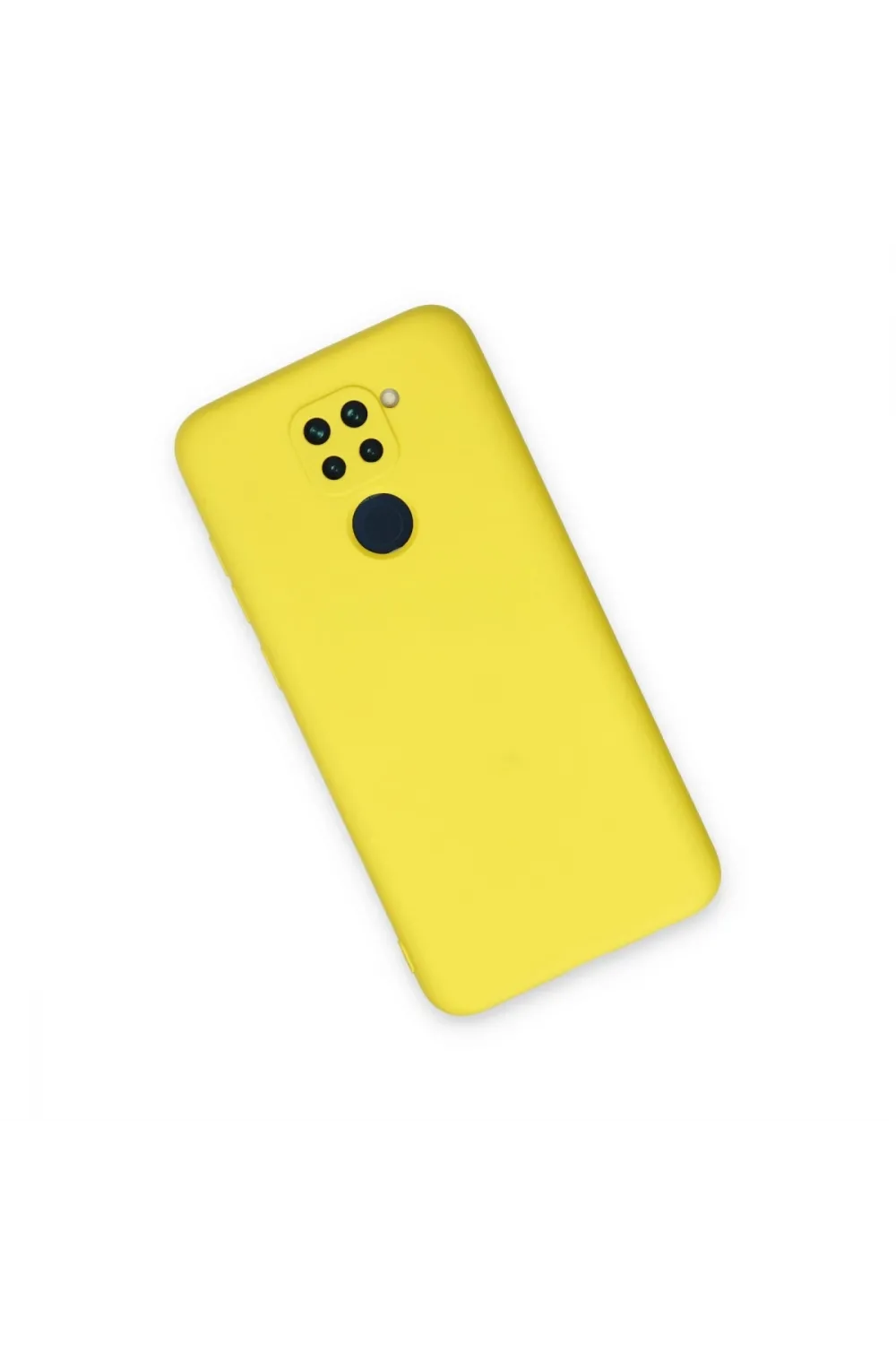 Xiaomi Redmi Note 9 Kılıf Nano İçi Kadife Silikon - Sarı