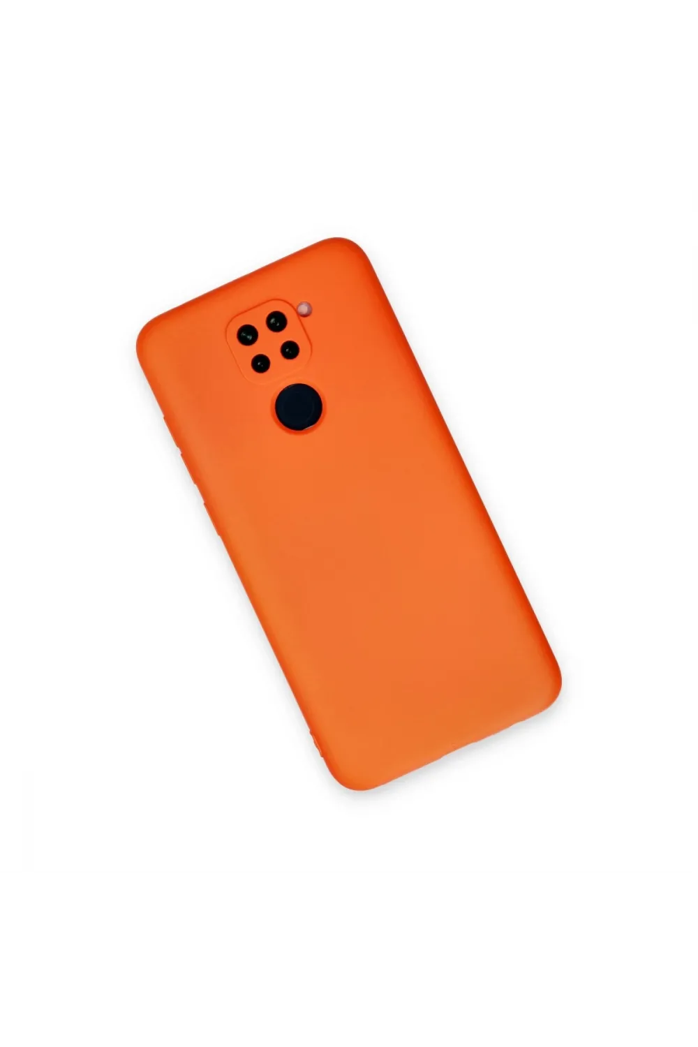 Xiaomi Redmi Note 9 Kılıf Nano İçi Kadife Silikon - Turuncu