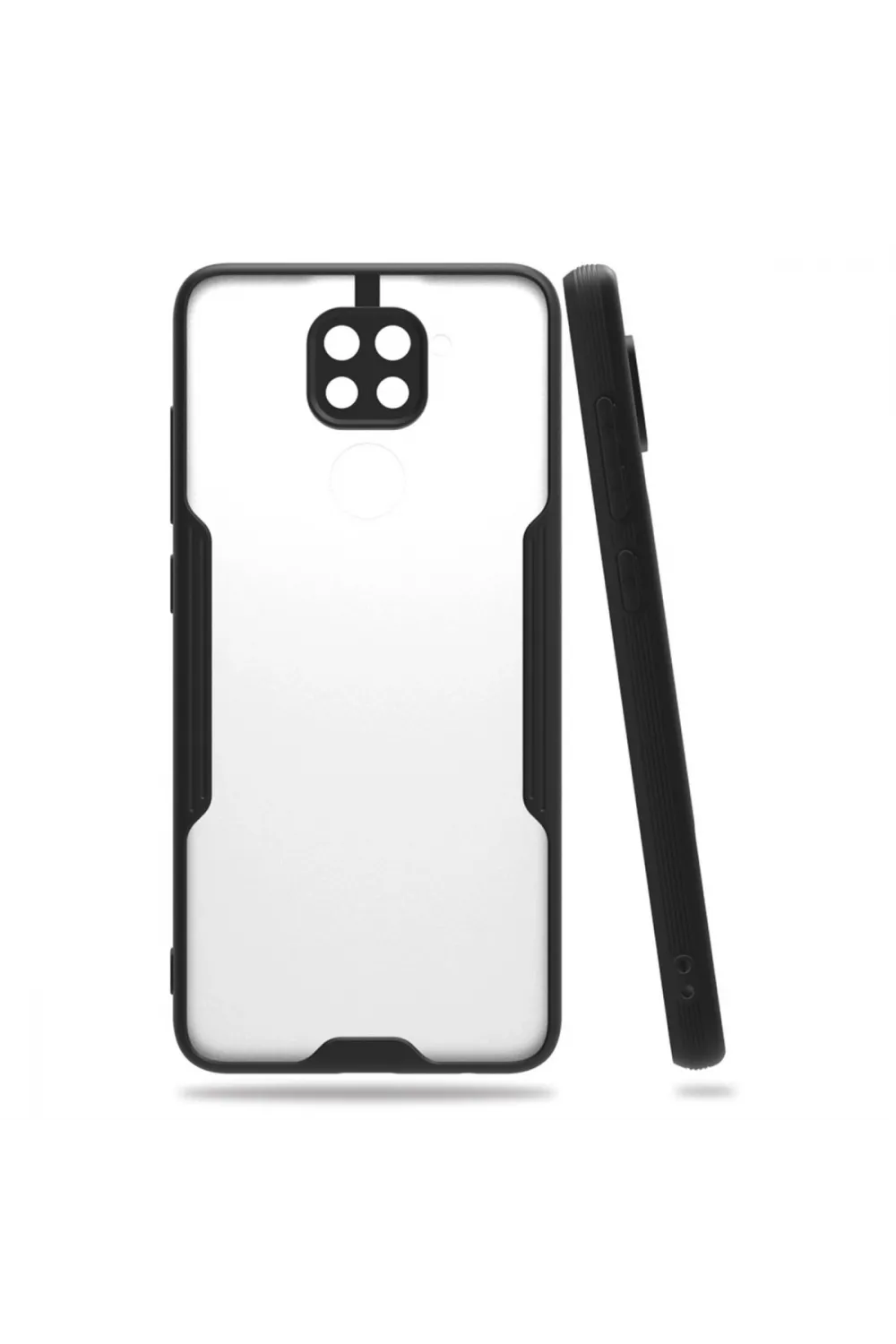Xiaomi Redmi Note 9 Kılıf Platin Silikon - Siyah