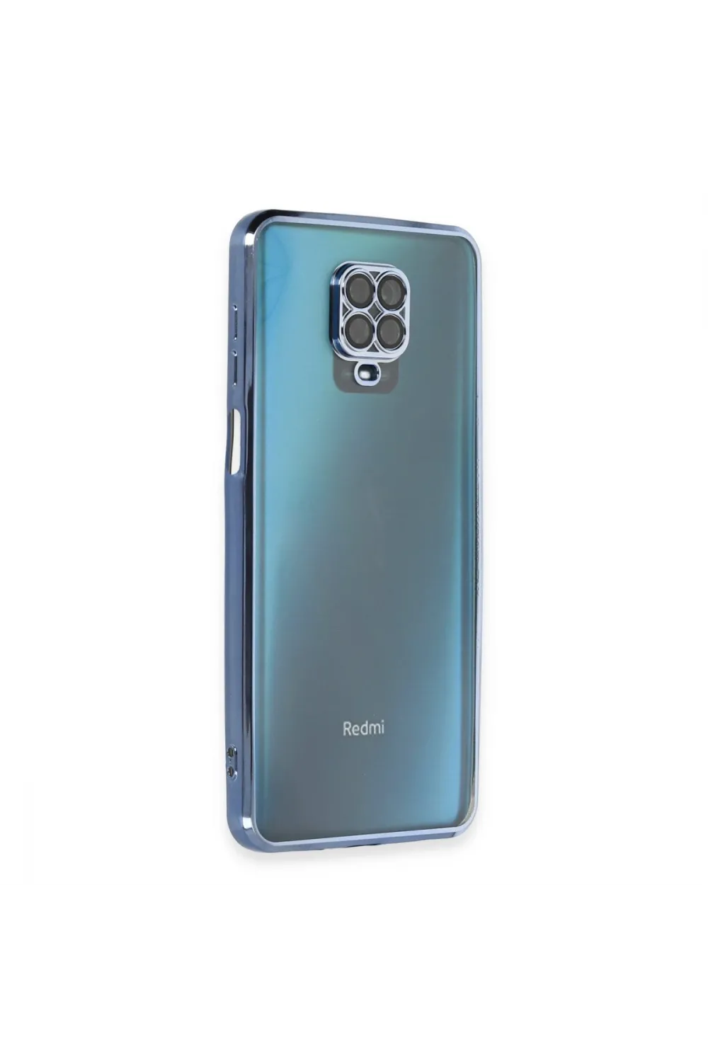 Xiaomi Redmi Note 9 Pro Kılıf Razer Lensli Silikon - Açık Mavi