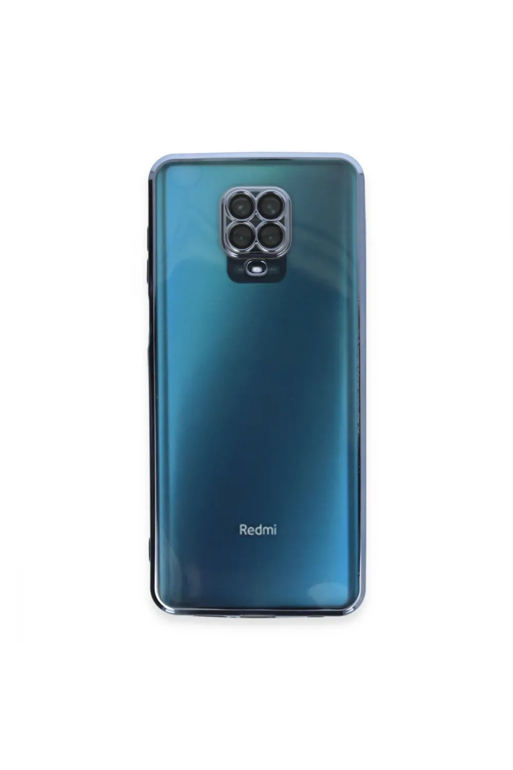 Xiaomi Redmi Note 9 Pro Kılıf Razer Lensli Silikon - Açık Mavi