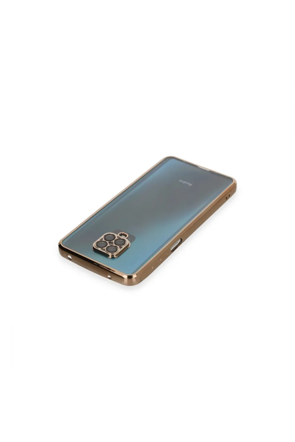 Xiaomi Redmi Note 9 Pro Kılıf Razer Lensli Silikon - Gold