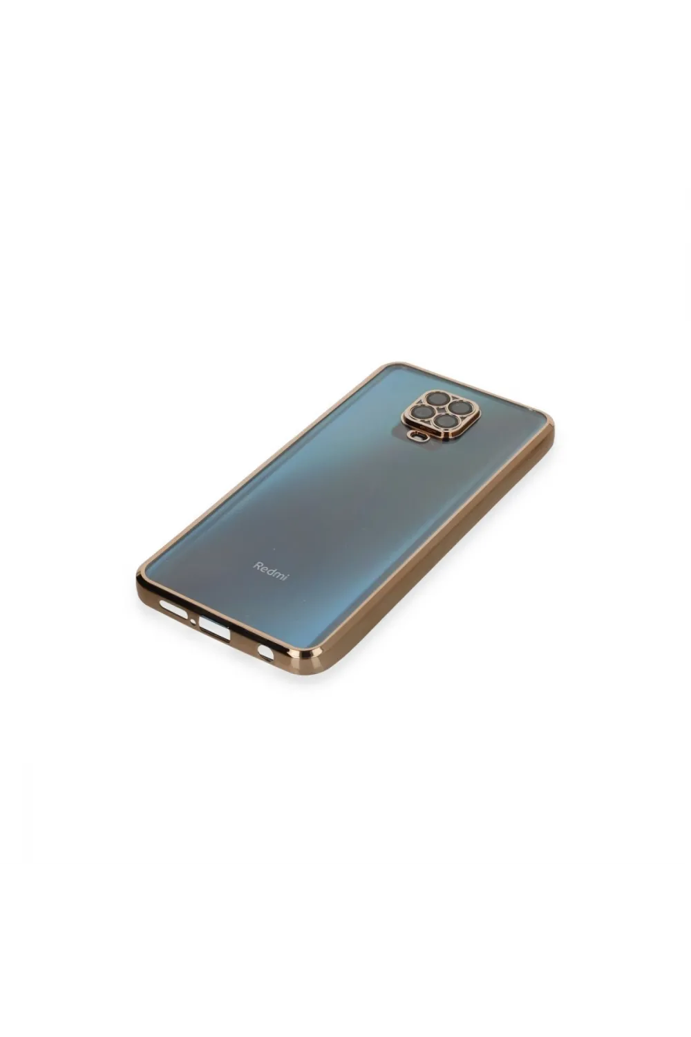 Xiaomi Redmi Note 9 Pro Kılıf Razer Lensli Silikon - Gold