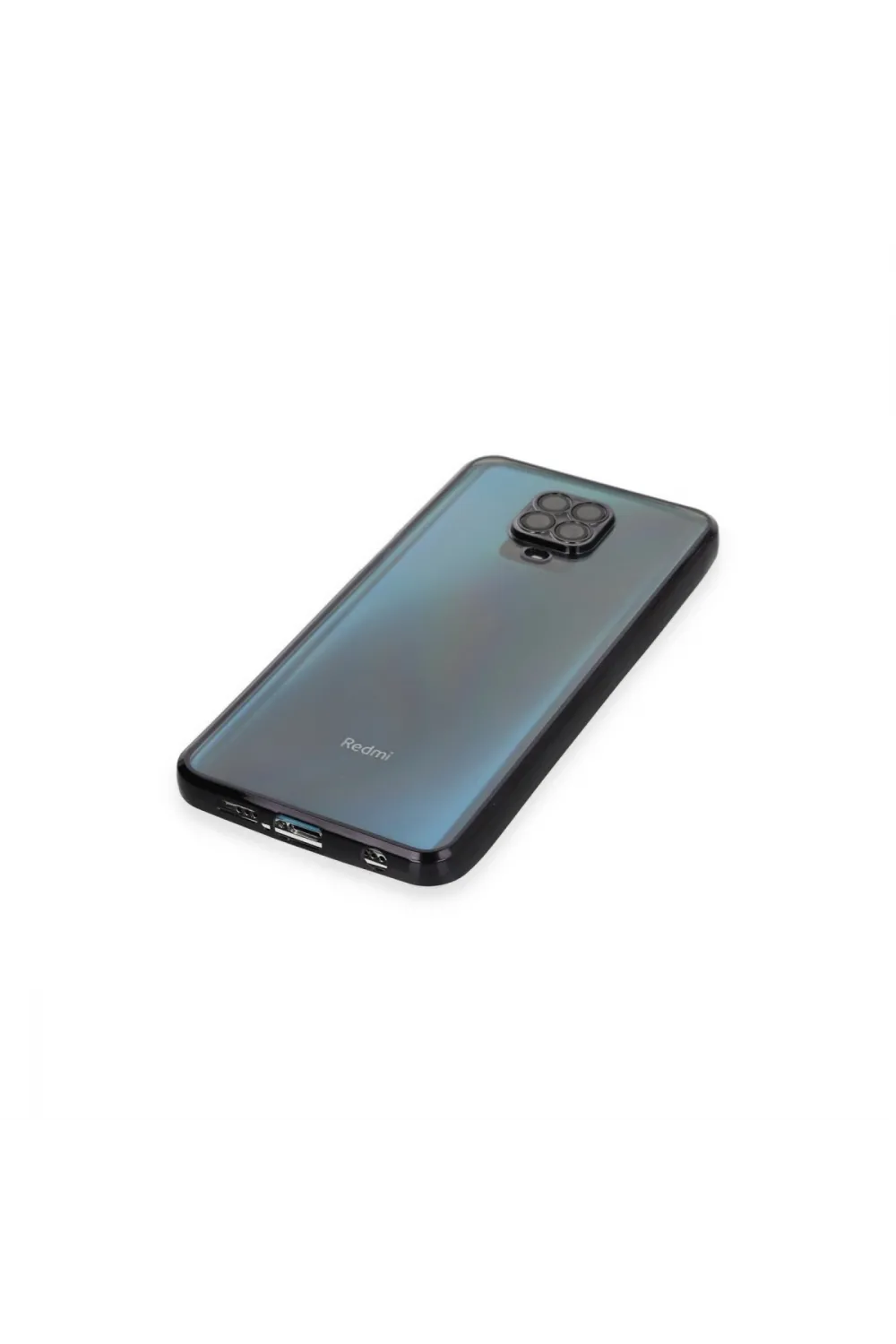 Xiaomi Redmi Note 9 Pro Kılıf Razer Lensli Silikon - Siyah