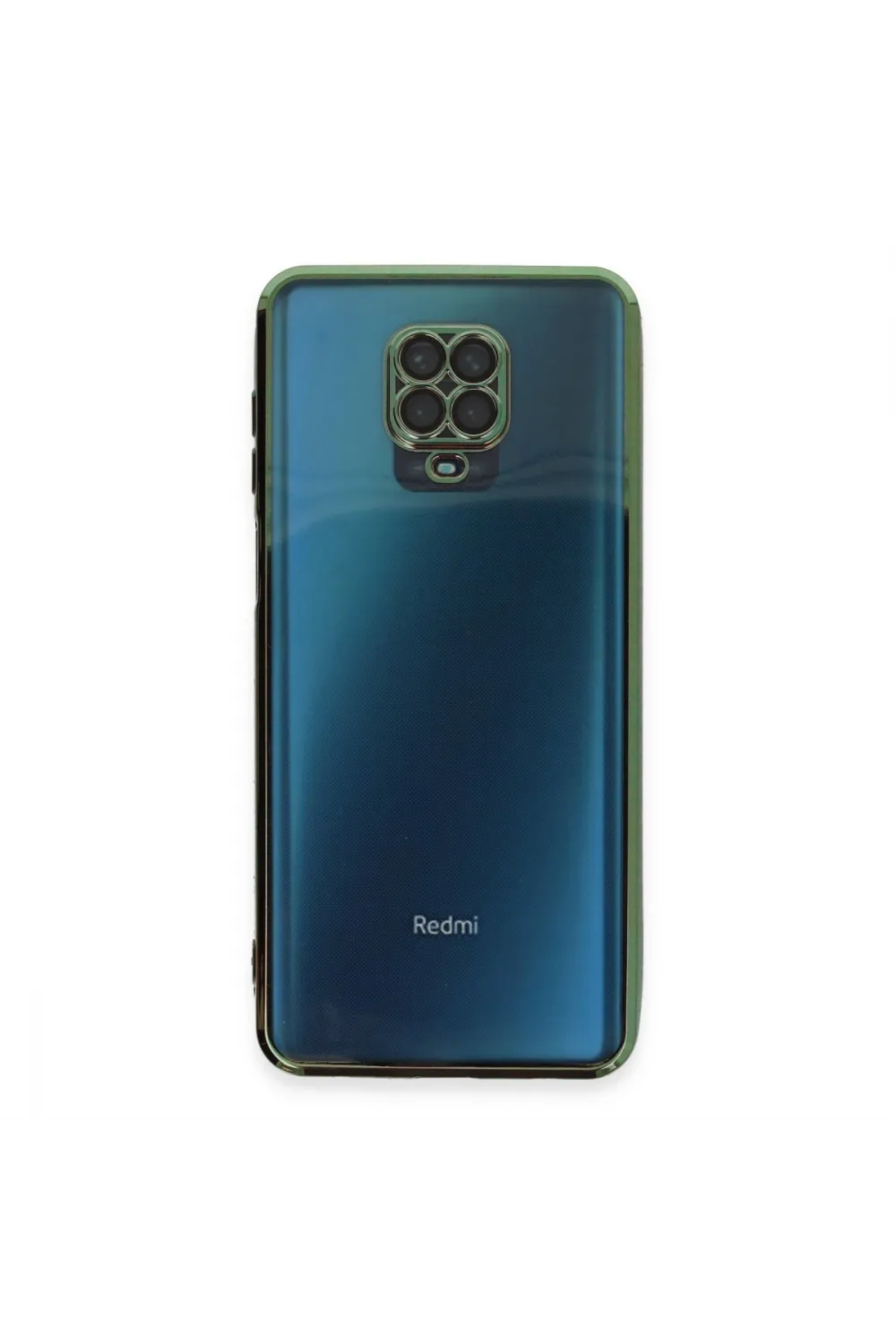 Xiaomi Redmi Note 9 Pro Kılıf Razer Lensli Silikon - Yeşil