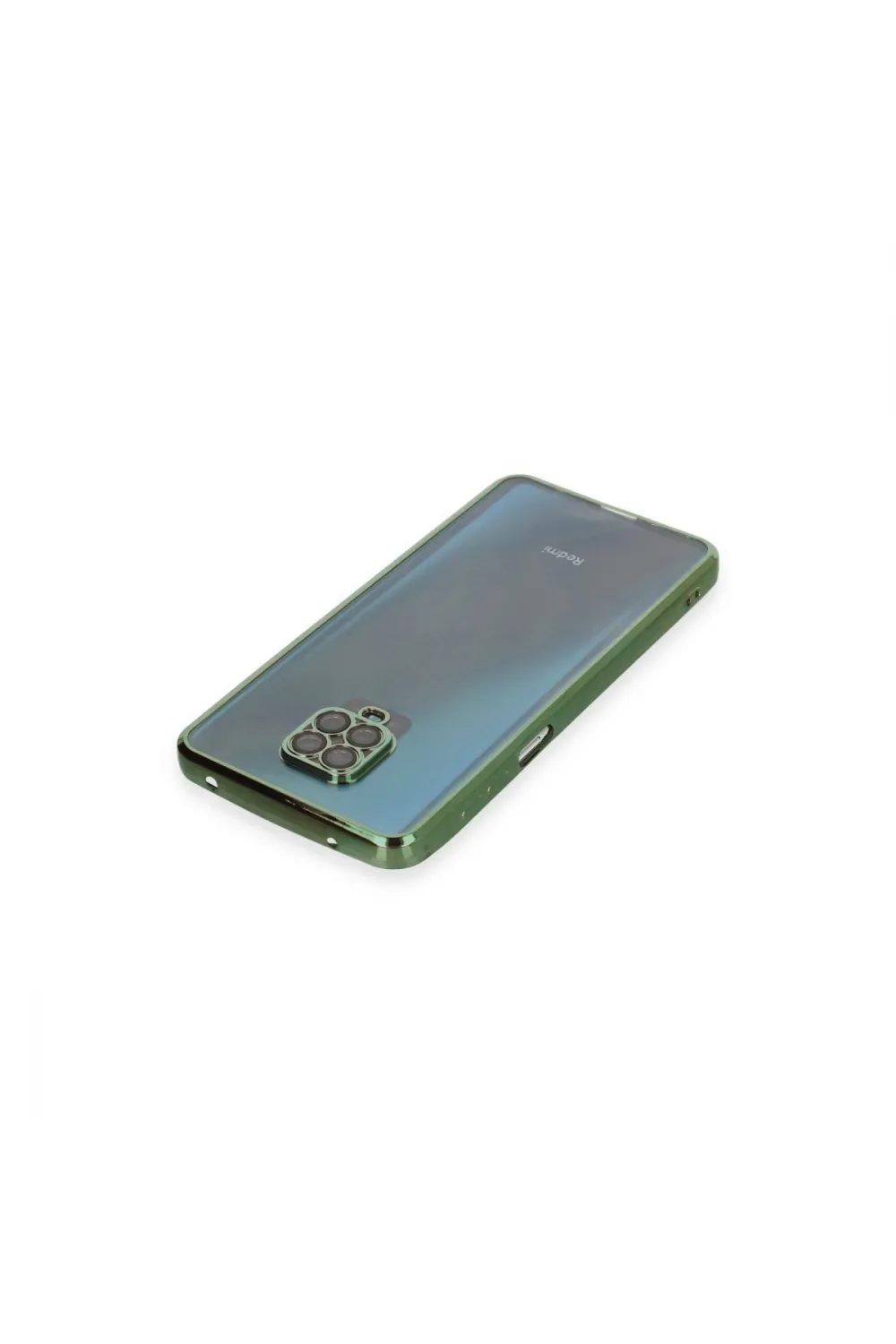Xiaomi Redmi Note 9 Pro Kılıf Razer Lensli Silikon - Yeşil