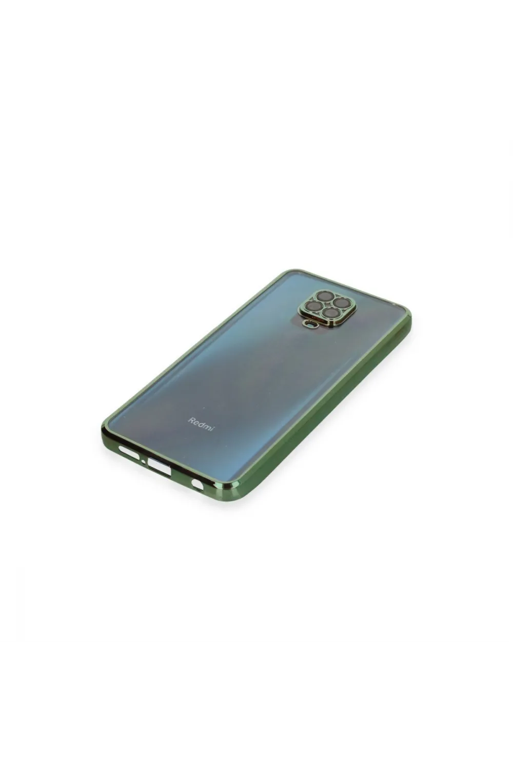 Xiaomi Redmi Note 9 Pro Kılıf Razer Lensli Silikon - Yeşil