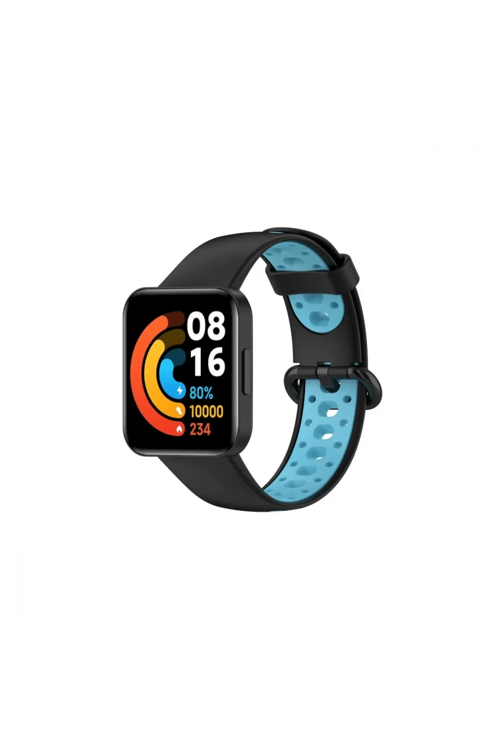 Xiaomi Redmi Watch 2 Spor Delikli Kordon (saat Değildir) - Siyah-mavi
